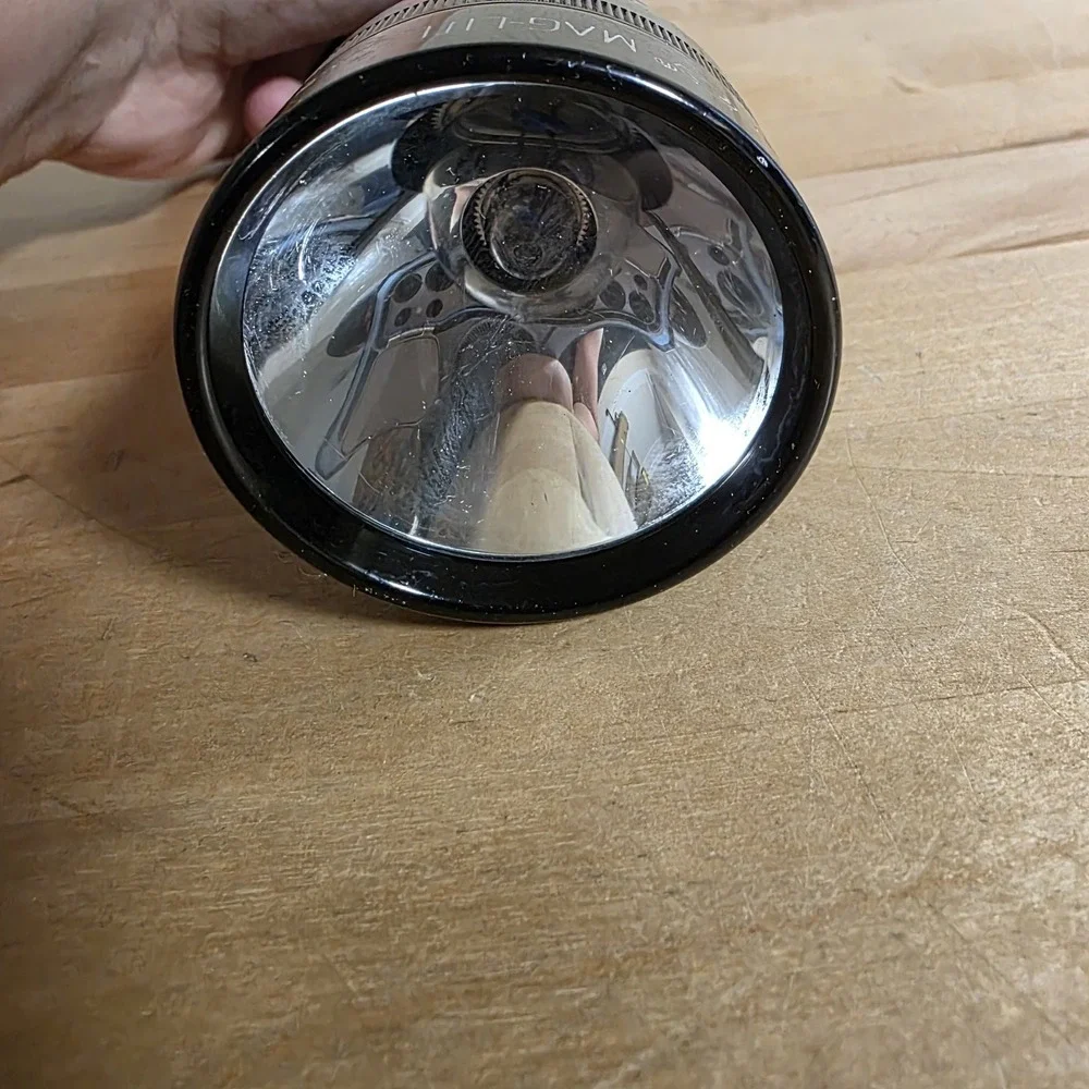 Mag-lite 3 D Cell Black Aluminum Flashlight WORKS Made in USA